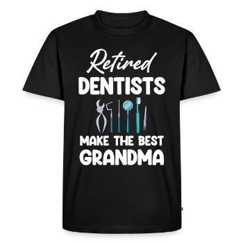 Les dentistes à la retraite font ce qu’il y a de mieux - T-shirt Premium bio Homme - noir - Devant - Nico (187cm)