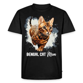 Chat du Bengale - T-shirt Premium bio Homme - noir - Devant - Nico (187cm)