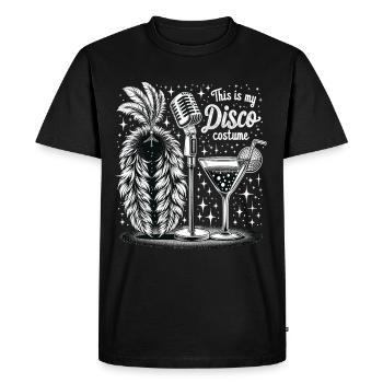 C’est mon costume de disco - T-shirt Premium bio Homme - noir - Devant - Nico (187cm)