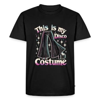 C’est mon costume de disco - T-shirt Premium bio Homme - noir - Devant - Nico (187cm)