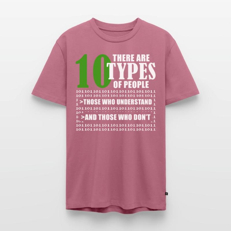 Binary Code Funny Programmer Saying Coding Männer Premium Bio T-Shirt