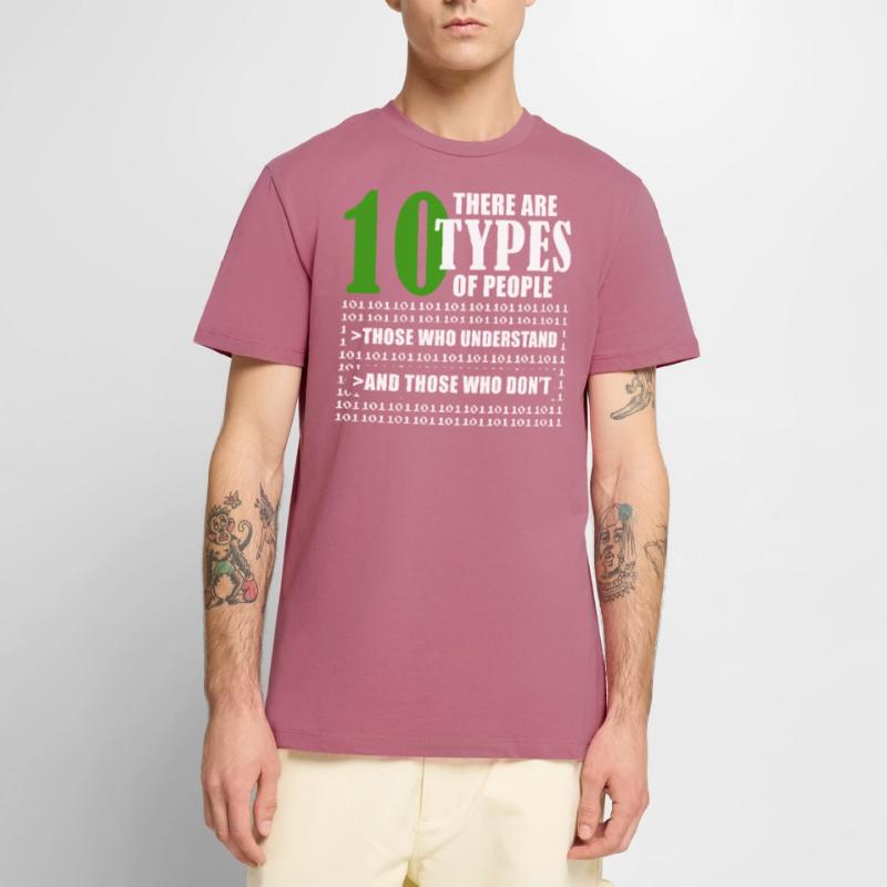 Binary Code Funny Programmer Saying Coding Männer Premium Bio T-Shirt