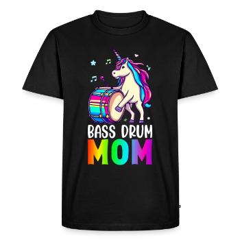 Drummer Drummer Mom - Men's Premium Organic T-Shirt - black - Front - Nico (187cm)
