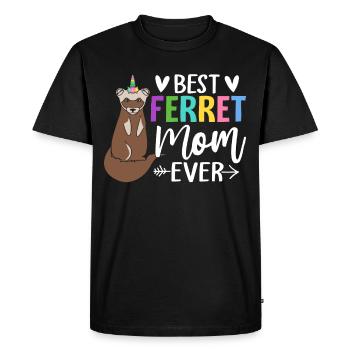 Amante de furet - T-shirt Premium bio Homme - noir - Devant - Nico (187cm)