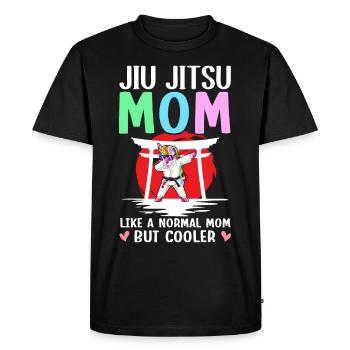 BJJ Mom Martial Arts - Men's Premium Organic T-Shirt - black - Front - Nico (187cm)