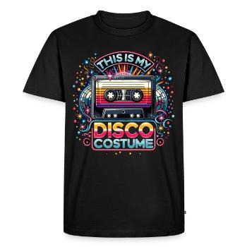 C’est mon costume de disco - T-shirt Premium bio Homme - noir - Devant - Nico (187cm)
