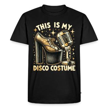 C’est mon costume de disco - T-shirt Premium bio Homme - noir - Devant - Nico (187cm)