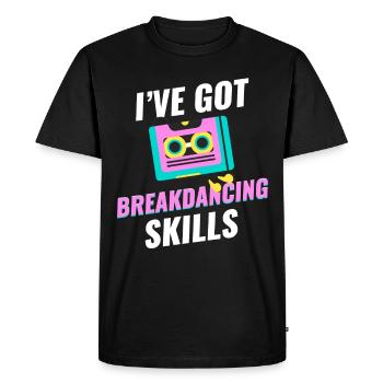 J’ai des compétences en breakdance, chorégraphe, - T-shirt Premium bio Homme - noir - Devant - Nico (187cm)