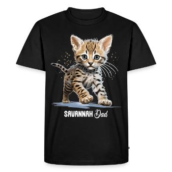 Savannah - Men's Premium Organic T-Shirt - black - Front - Nico (187cm)