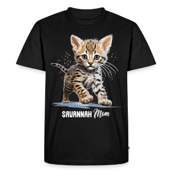 Savannah - Men's Premium Organic T-Shirt - black - Front - Nico (187cm)