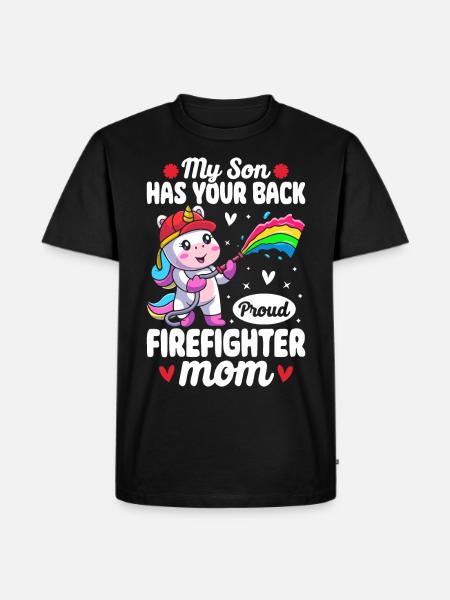 Fire Brigade Mom - Men's Premium Organic T-Shirt - black