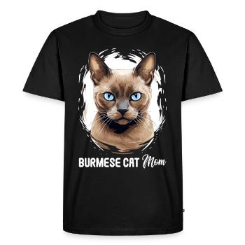 Chat birman Birmanie Katze - T-shirt Premium bio Homme - noir - Devant - Nico (187cm)