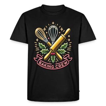 Équipe de pâtisserie - T-shirt Premium bio Homme - noir - Devant - Nico (187cm)