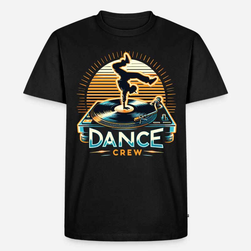 Breakdance Dance Crew - Männer Premium Bio T-Shirt - Schwarz
