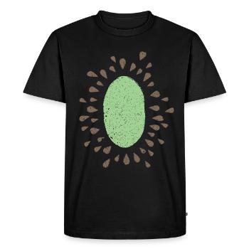 Kiwi Fruits Fruits Costume Substitut Carnaval Carnaval - T-shirt Premium bio Homme - noir - Devant - Nico (187cm)