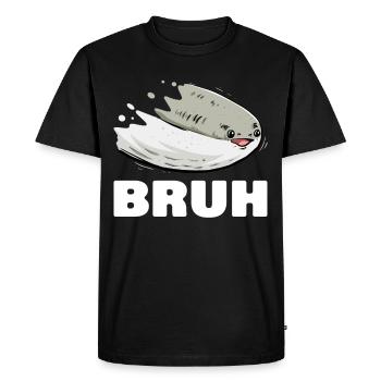 Drôle de poisson Sacabambaspi Meme - T-shirt Premium bio Homme - noir - Devant - Nico (187cm)