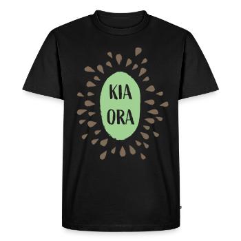 Kiwi New Zealand Kia Ora Fruits Fruit Costume Replacement - Men's Premium Organic T-Shirt - black - Front - Nico (187cm)