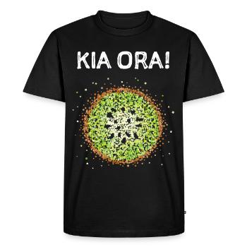 Kia Ora Kiwi New Zealand Fruits Fruit Costume Replacement - Men's Premium Organic T-Shirt - black - Front - Nico (187cm)