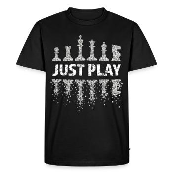 Maître d’échecs Joueur d’échecs Tournoi d’échecs - T-shirt Premium bio Homme - noir - Devant - Nico (187cm)