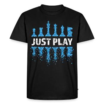 Chess, Chess Player, Chess Game, Chess Lover - Men's Premium Organic T-Shirt - black - Front - Nico (187cm)