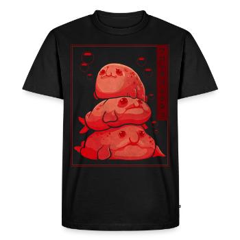 Soft Grunge Goth Blobfish - Men's Premium Organic T-Shirt - black - Front - Nico (187cm)