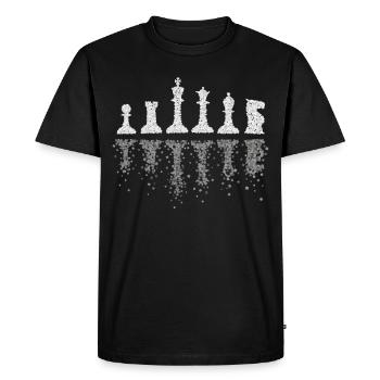 Joueur d’échecs Joueur d’échecs Tournoi d’échecs Maître d’échecs - T-shirt Premium bio Homme - noir - Devant - Nico (187cm)