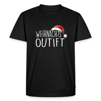 Weihnachtsoutfit - Männer Premium Bio T-Shirt - Schwarz - Vorne - Nico (187cm)