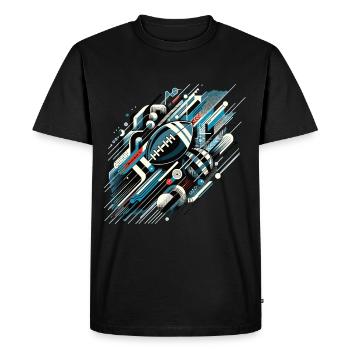 Football américain Football Football Casque Football - T-shirt Premium bio Homme - noir - Devant - Nico (187cm)