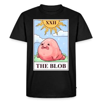 Carte de tarot Blobfish - T-shirt Premium bio Homme - noir - Devant - Nico (187cm)