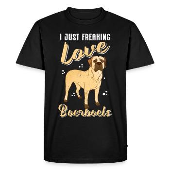 Boerboel Dogs Dog Owner Gift - Men's Premium Organic T-Shirt - black - Front - Nico (187cm)