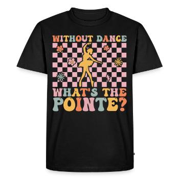 Ballerine groovy - T-shirt Premium bio Homme - noir - Devant - Nico (187cm)