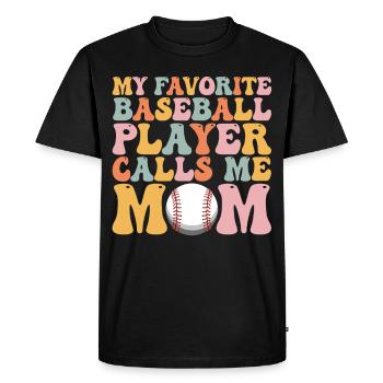 Maman Groovy - T-shirt Premium bio Homme - noir - Devant - Nico (187cm)