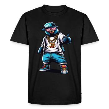 Ours, Ours, Tête D’ours, Ours, Ours Brun, Ours - T-shirt Premium bio Homme - noir - Devant - Nico (187cm)