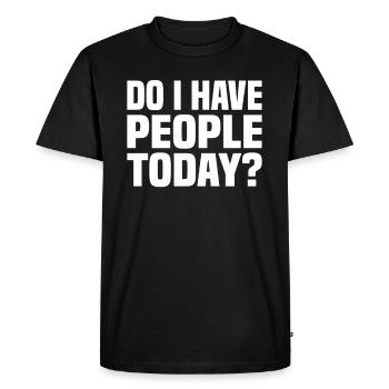 Misanthrope Antisocial Introverti - T-shirt Premium bio Homme - noir - Devant - Nico (187cm)