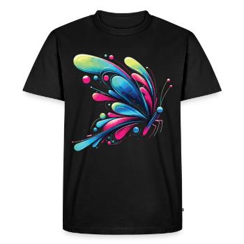 Ailes de rêve : motif de papillon créatif - T-shirt Premium bio Homme - noir - Devant - Nico (187cm)