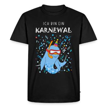 Je suis un plongeur de confettis du carnaval de Carnewal - T-shirt Premium bio Homme - noir - Devant - Nico (187cm)