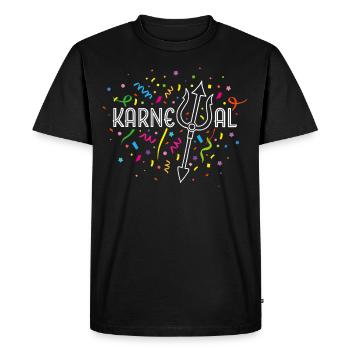 Remplacement du costume de Poséidon confettis de carnaval - T-shirt Premium bio Homme - noir - Devant - Nico (187cm)