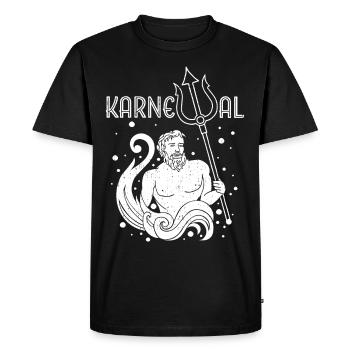 Confettis de carnaval Poséidon Costume Remplacement Fasnacht - T-shirt Premium bio Homme - noir - Devant - Nico (187cm)