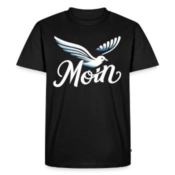 Par Moin - T-shirt Premium bio Homme - noir - Devant - Nico (187cm)