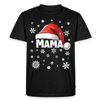 Maman Noël - T-shirt Premium bio Homme - noir - Devant - Nico (187cm)