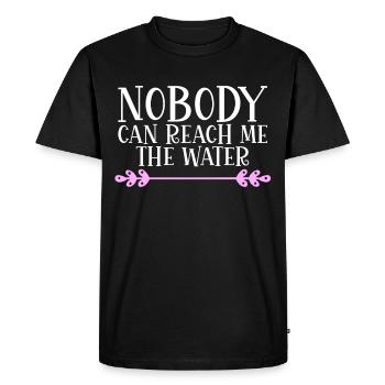 Personne ne peut m’atteindre l’eau Denglisch - T-shirt Premium bio Homme - noir - Devant - Nico (187cm)