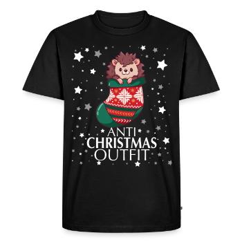Anti Noël - T-shirt Premium bio Homme - noir - Devant - Nico (187cm)