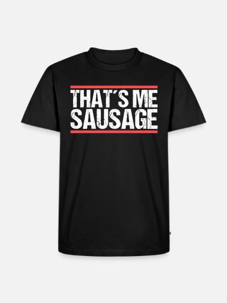 C’est ma saucisse. Danglais - T-shirt Premium bio Homme - noir