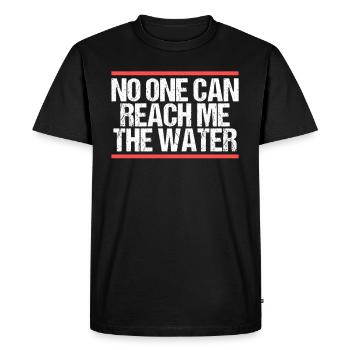 Personne ne peut m’atteindre l’eau Denglisch - T-shirt Premium bio Homme - noir - Devant - Nico (187cm)