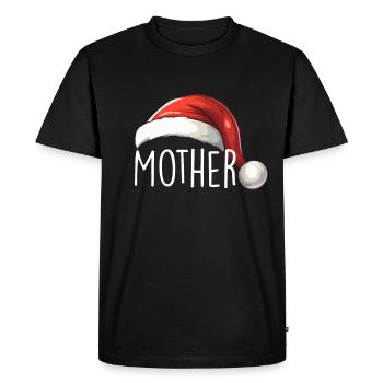 Outfit natalizio Buon Natale Buon Natale - Maglietta ecologica premium da uomo - nero - Fronte - Nico (187cm)