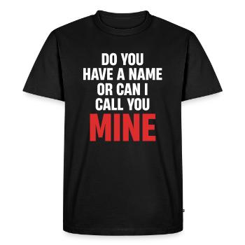 Avez-vous un nom ou puis-je vous appeler ? - T-shirt Premium bio Homme - noir - Devant - Nico (187cm)