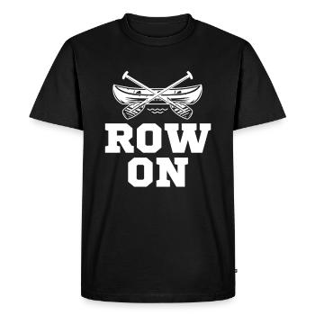 ramer sur drôle d’aviron navigation de plaisance aviron canoë - T-shirt Premium bio Homme - noir - Devant - Nico (187cm)