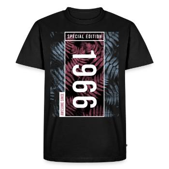 Special Edition 1966 Birthday Urban Graphic - Men's Premium Organic T-Shirt - black - Front - Nico (187cm)
