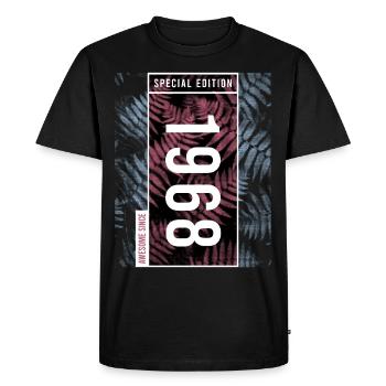 Special Edition 1968 Birthday Urban Graphic - Men's Premium Organic T-Shirt - black - Front - Nico (187cm)