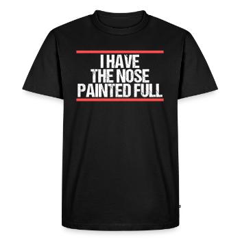 J’ai le nez peint en Denglisch - T-shirt Premium bio Homme - noir - Devant - Nico (187cm)